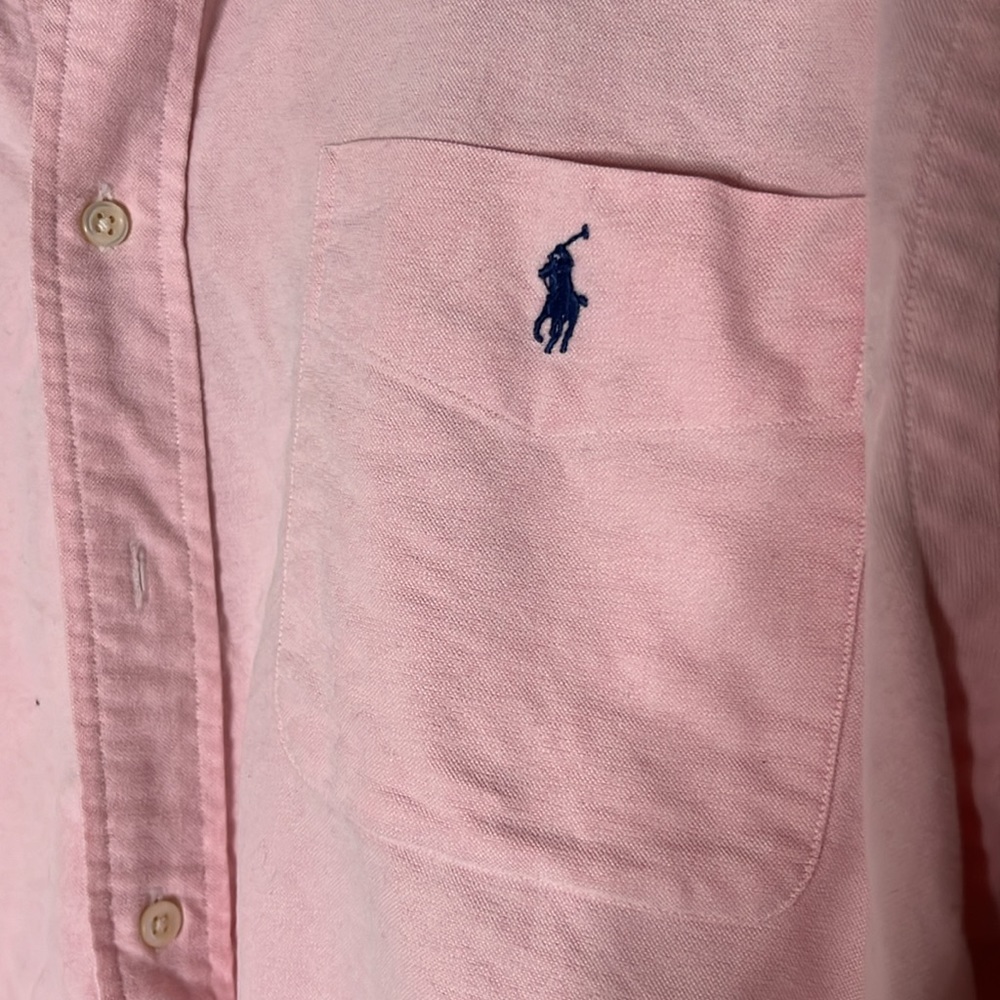 Ralph Lauren Pink Casual Button Down Shirt - Picture 2 of 3